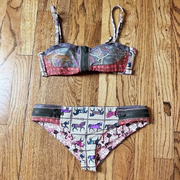 Maaji Other - Maaji Equestrian Garden Bikini Reversible Sz S/M